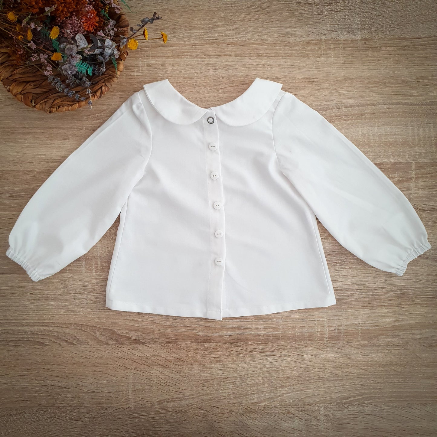 Blusa gola Peter Pan