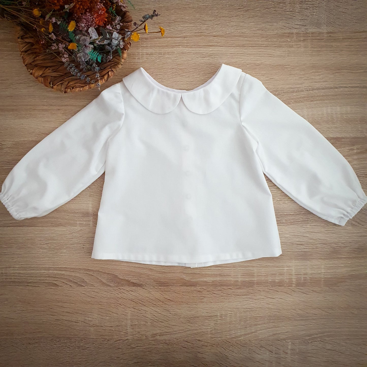Blusa gola Peter Pan (várias cores)