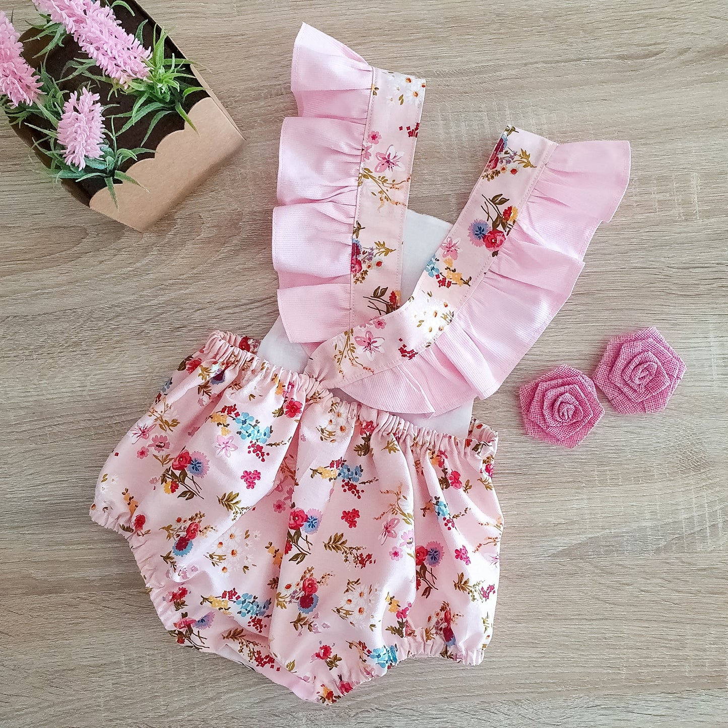 Fofo com peito popeline floral