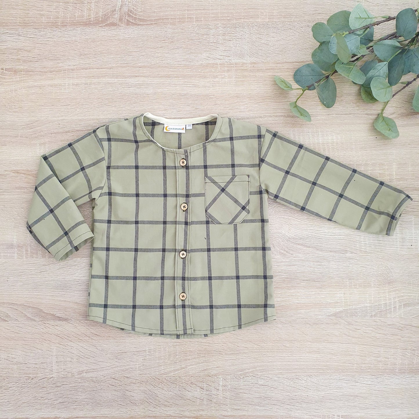 Camisa xadrez verde e preto
