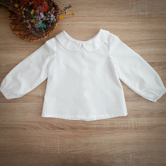 Blusa gola Peter Pan (várias cores)