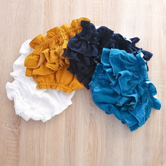 Tapa fraldas com folhos (várias cores)