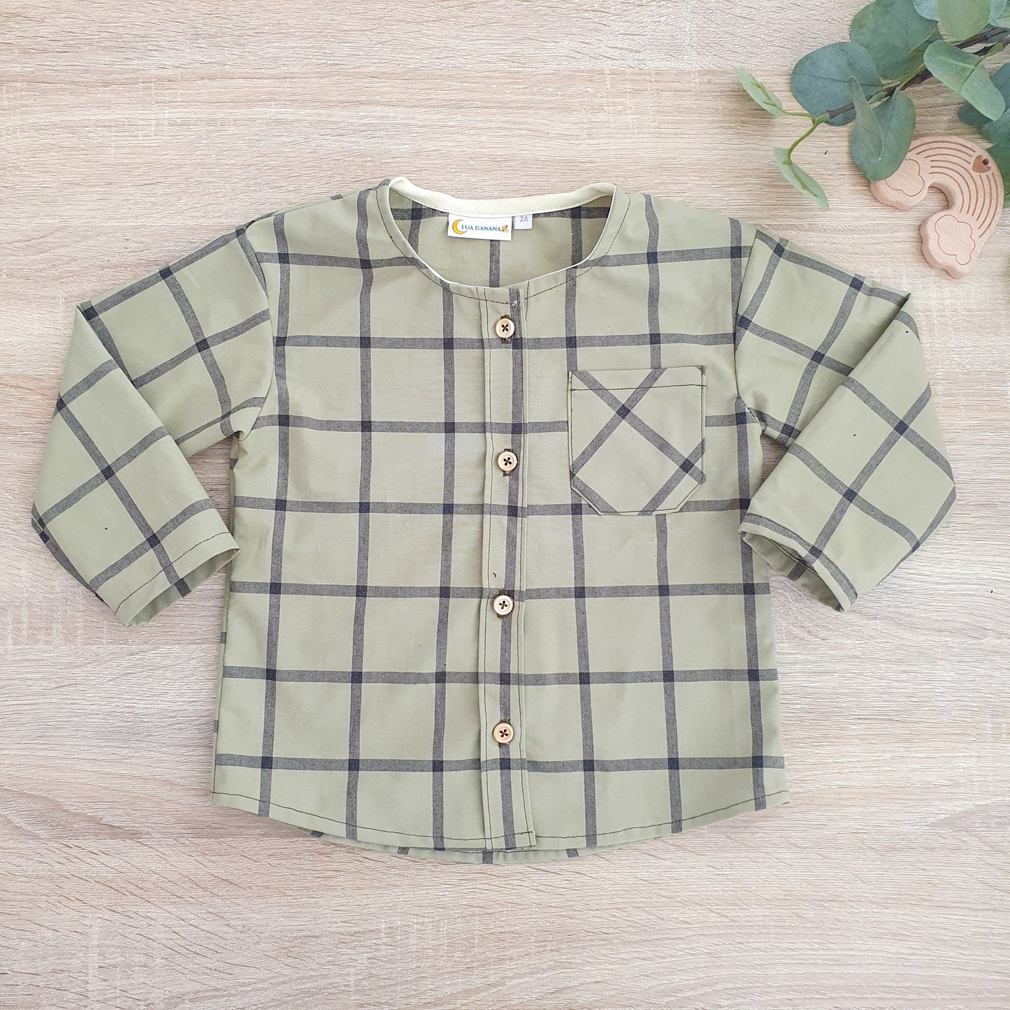 Camisa xadrez verde e preto